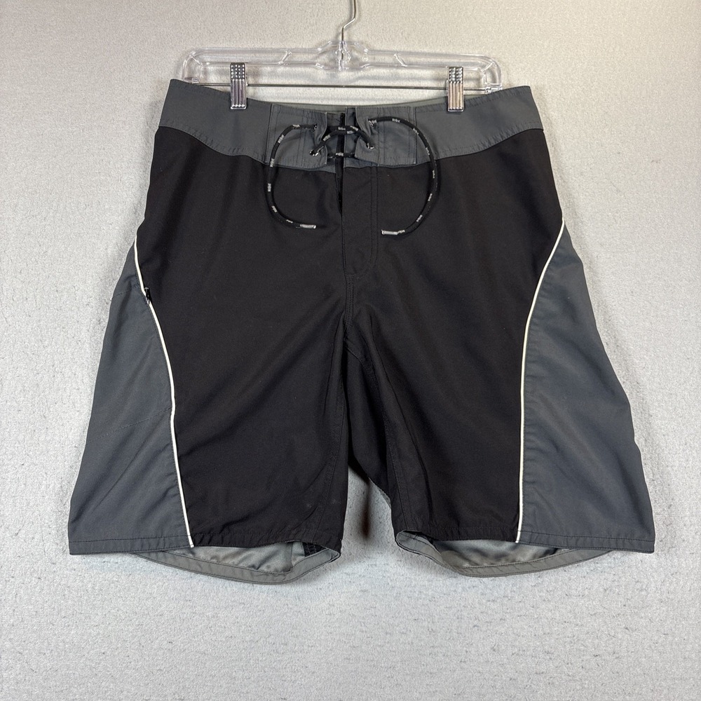 Hobie Board Shorts Men's 30x8 Color Black/Gray Wwim Surf Beach Wear‎